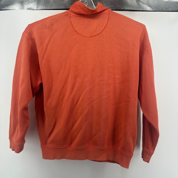 Tommy Bahama Relax Mens Large 1/4 Zip Pullover Sweatshirt Coral Orange - Picture 9 of 12